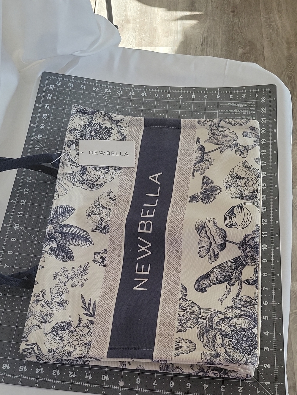 Newbella Floral Duvet Cover - Cream and Navy Botanical
